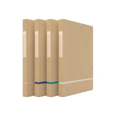 Oxford Touareg - Boîte de classement kraft - dos 25 mm - disponible dans différentes couleurs