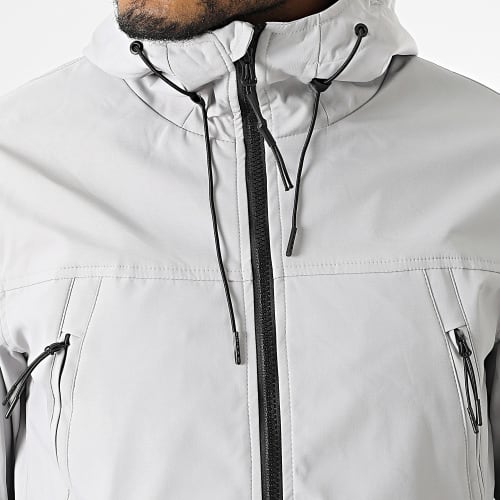 Veste Zippée Capuche Gris