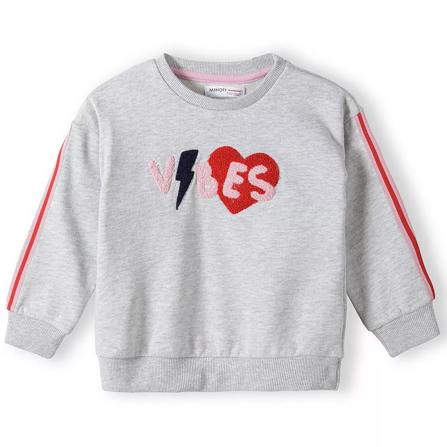 MINOTI Sweatshirt Vibes Hellgrau