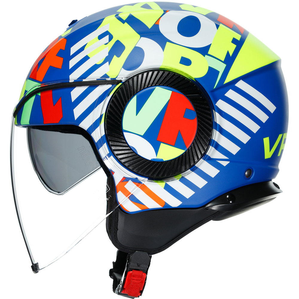 AGV - Casque Orbyt Metro 46 Bleu / Vert / Blanc / Rouge