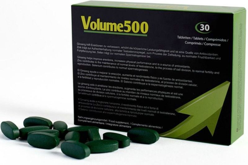500Cosmetics Volume 500 - Stimulerend Middel - Beter en Meer Sperma - 30tabl.