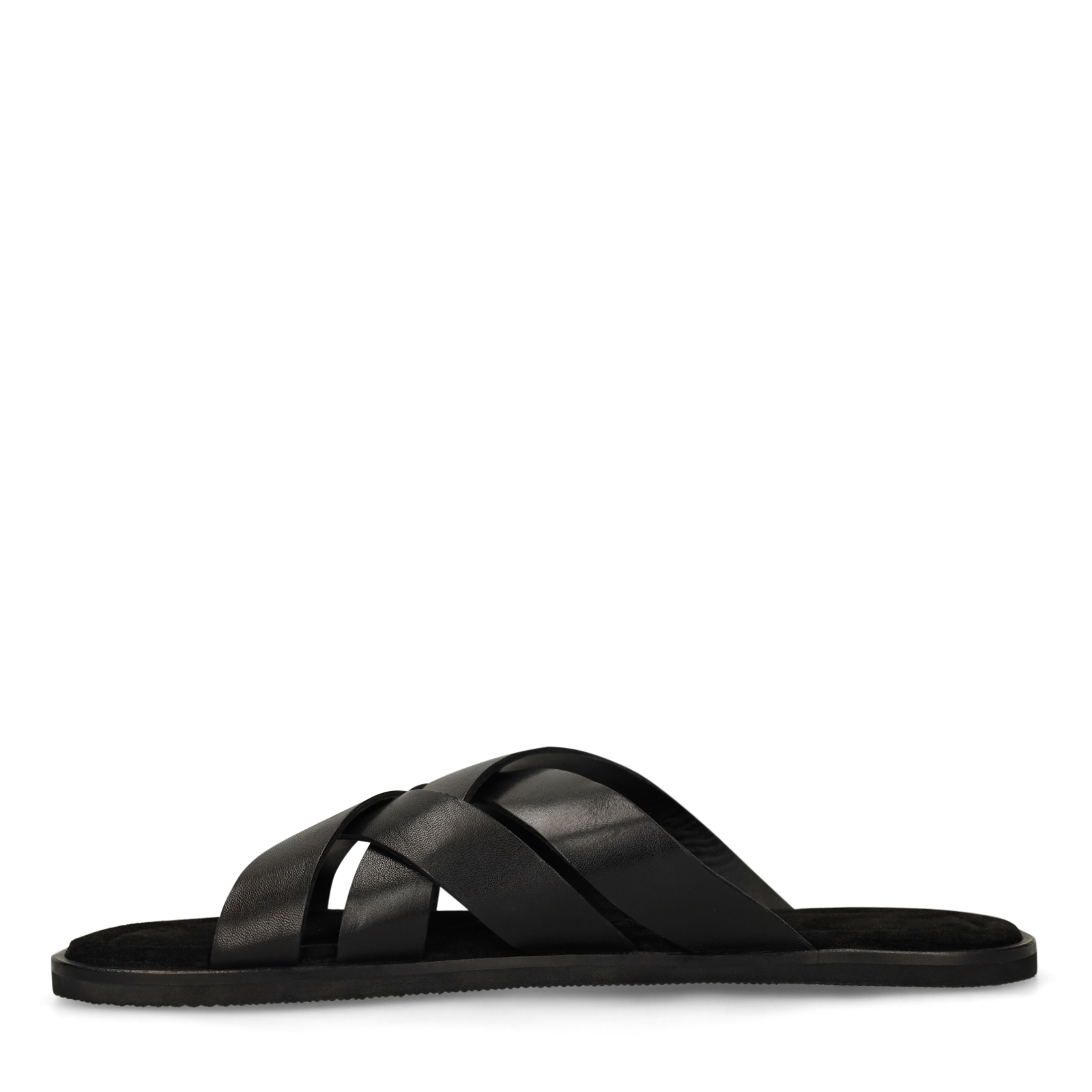Zwarte leren veterschoenen