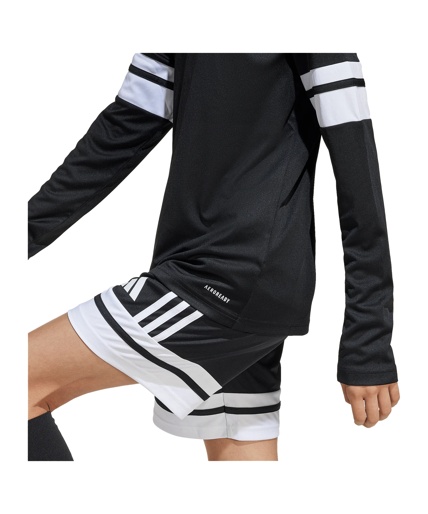 adidas Squadra 25 Trikot Langarm Kids Schwarz