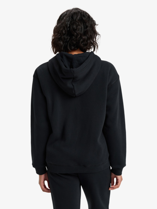 Surf Stoked Zipped Brushed Pull zippé à capuche Noir Femme