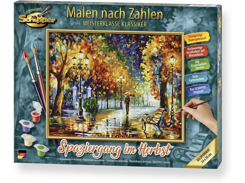 Schipper Malen nach Zahlen Spaziergang im Herbst Set zum Malen