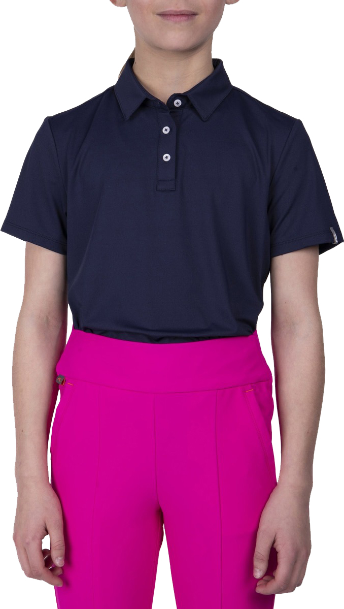 Polo Self Collar S/S Jente Atlanta Blue