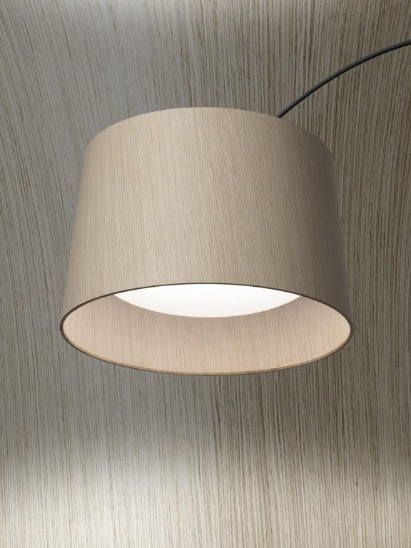 Foscarini Twiggy Wood booglamp LED Greige/Oak