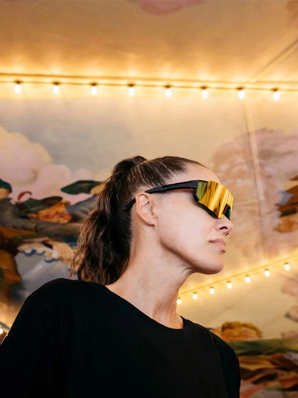CHPO Luca Black Sunglasses red mirror