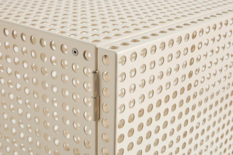 Hay Perforated dressoir kast Medium Eggshell
