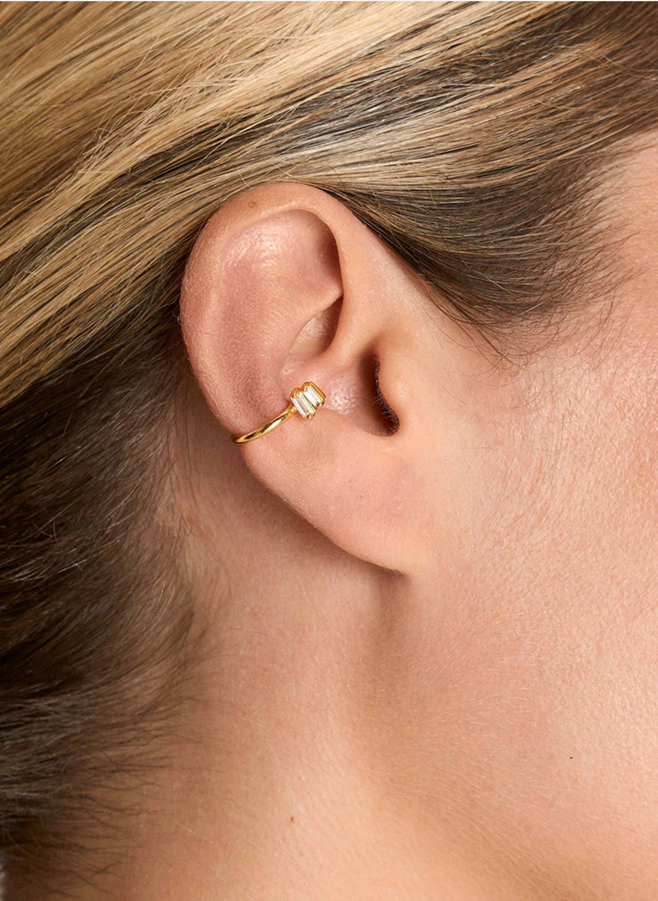 OHH LUILU Earcuff DOUBLE BAGUETTE CUFF by GLAMBOU