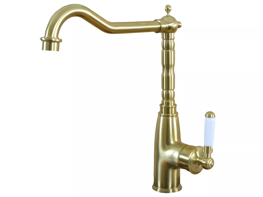 Leeds mitigeur évier or brossé - Essebagno