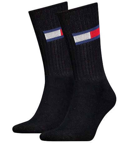 Tommy Hilfiger Strømper - 2-pak - Sort