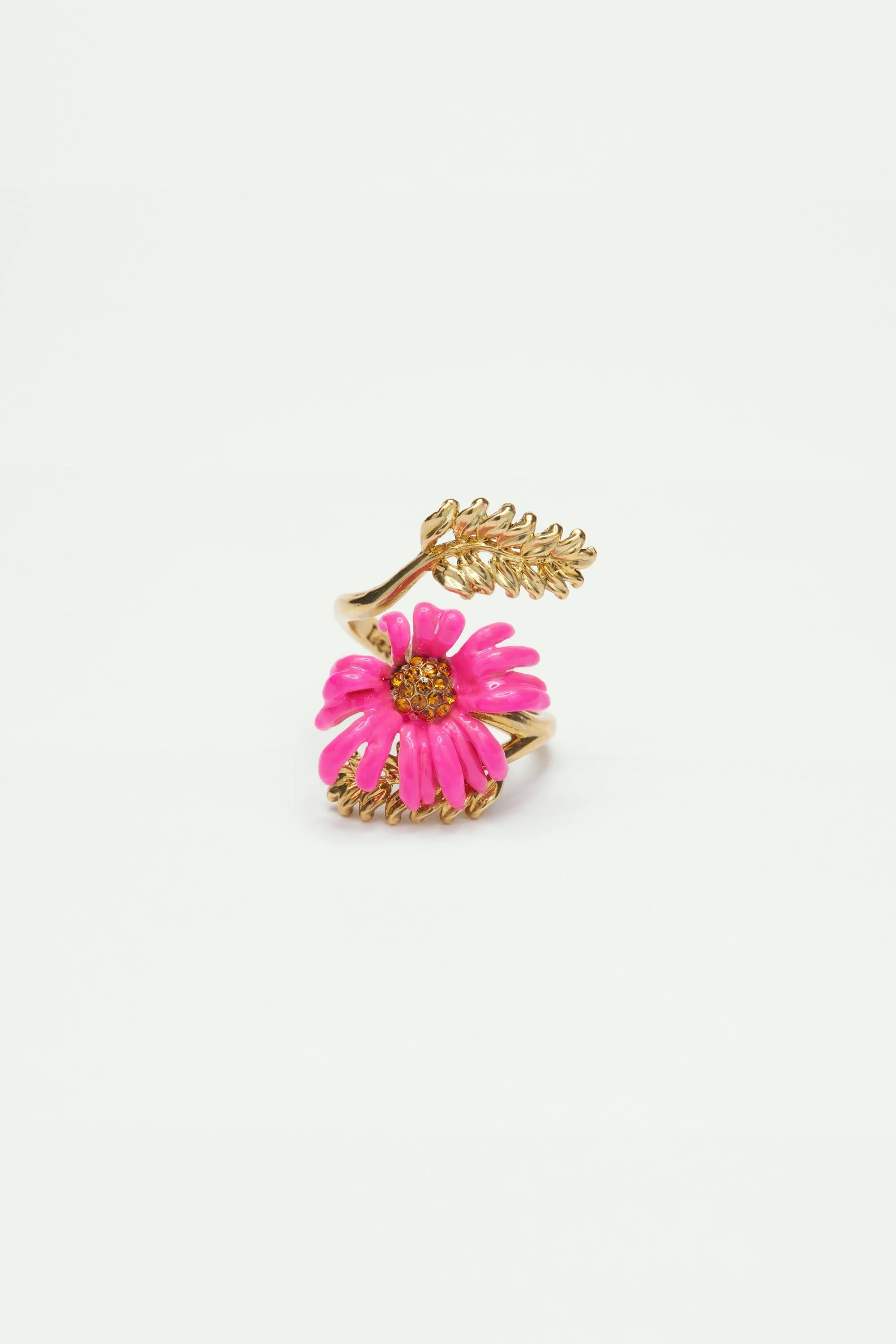 Bague ajustable fleur echinacée pourpre | Multicolore