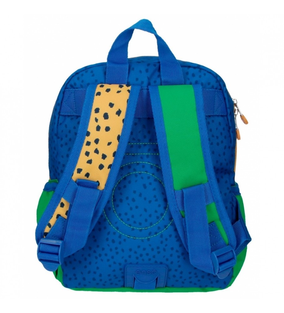Mochila pequena Enso Jungle Club adaptável multicolorida