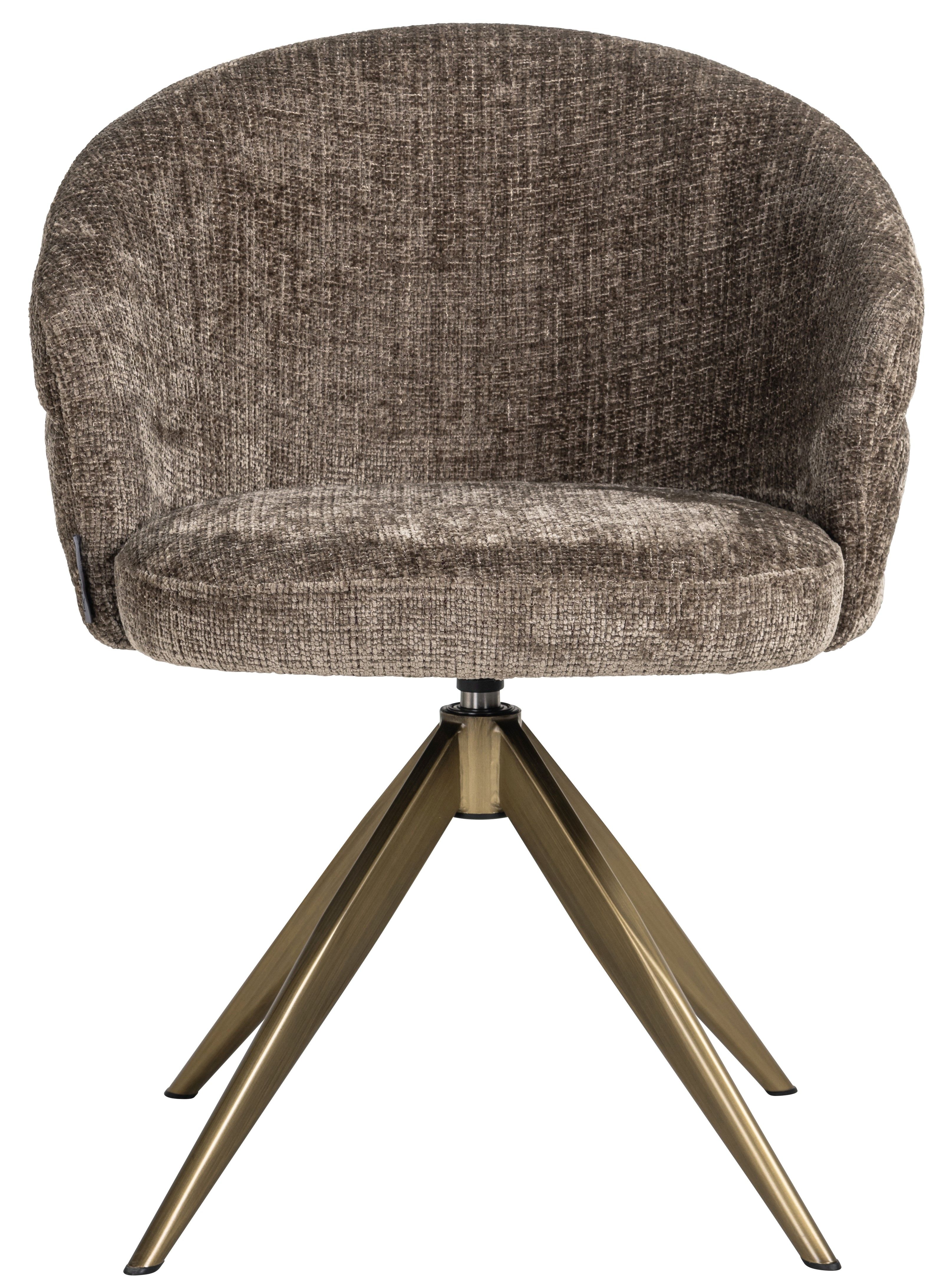 Eetkamerstoel S4754 Stone Chenille Zendaya B61 x D60 x H79 cm