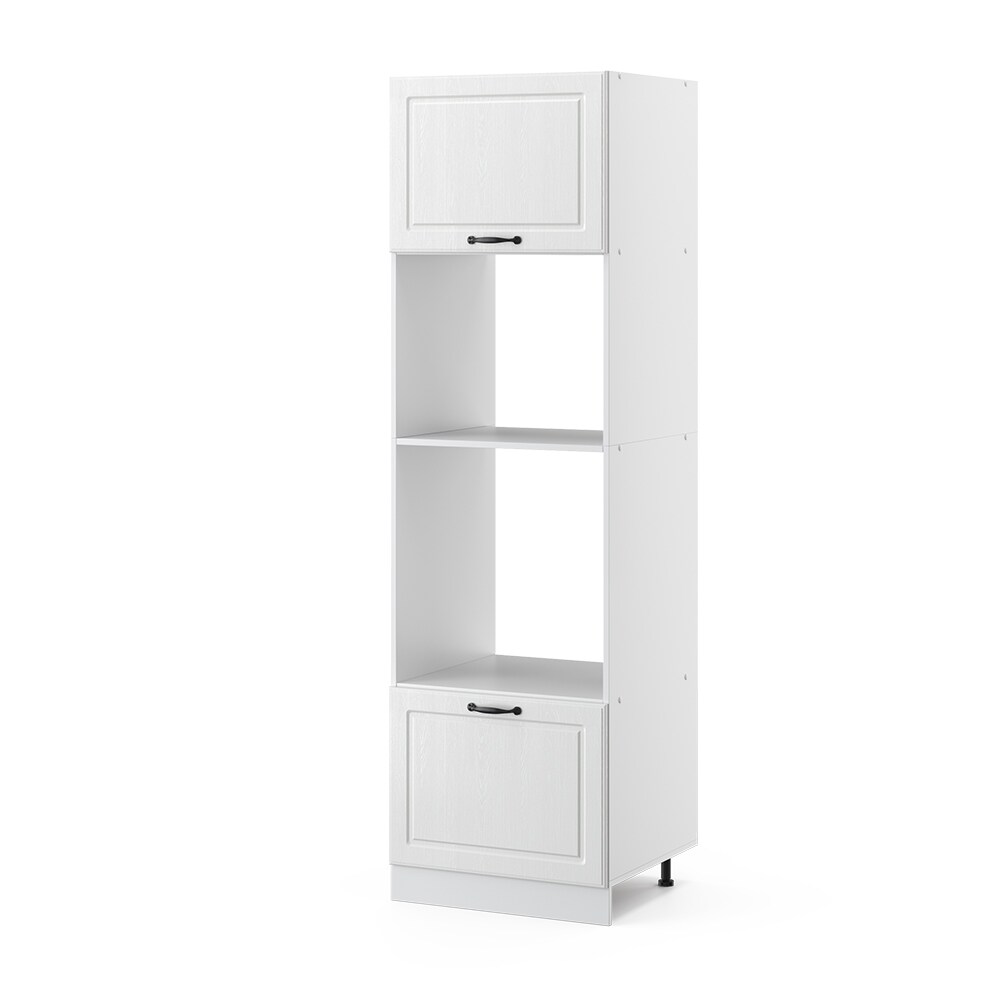 Vicco Mikrowellenumbauschrank 60 cm Weiß Küchenschrank Unterschrank Küchenzeile R-Line