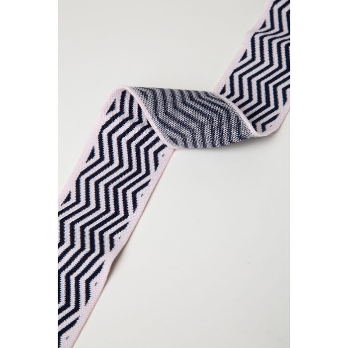 Atelier Veritas-Geribbelde boord met zigzag dessin 6cm