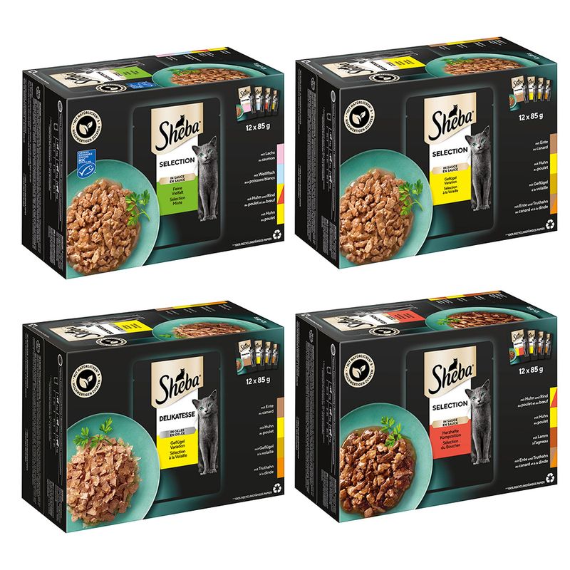 Lot mixte Sheba 96 x 85 g