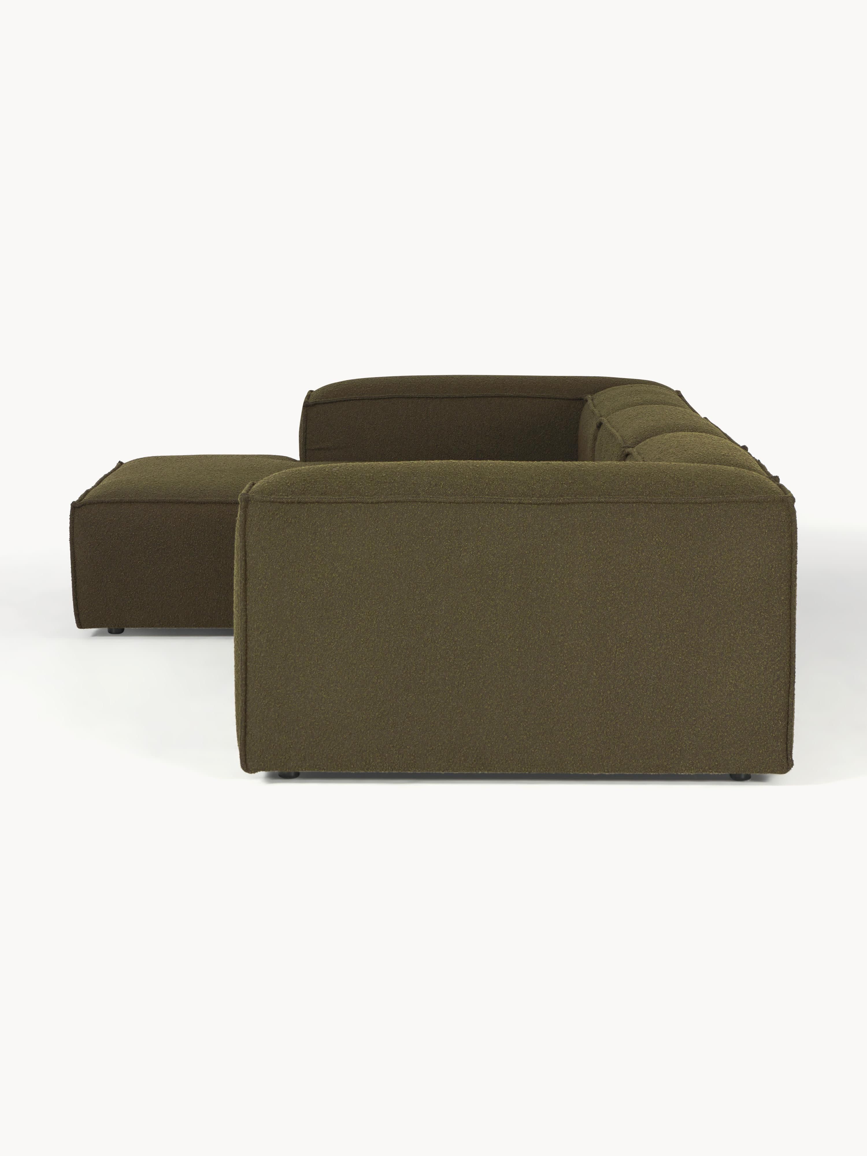 Bouclé modulaire hoekbank Lennon (4-zits)