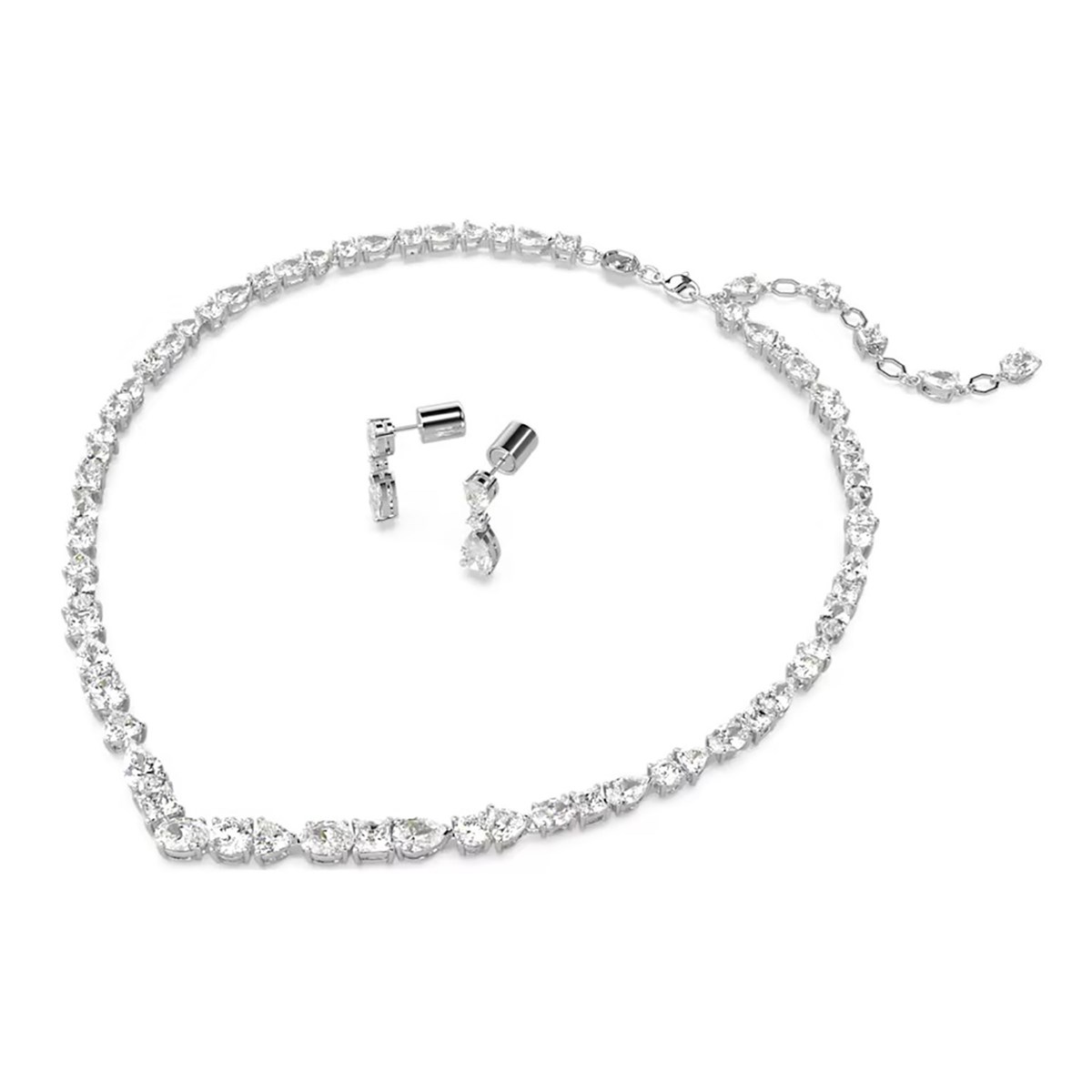 Parure Collier et Boucles d'oreilles SwarovskiMesmera en V