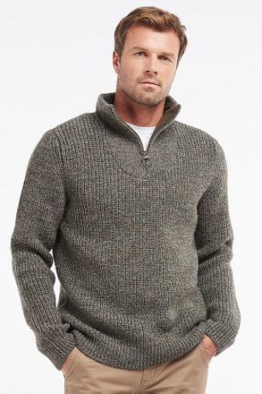 Barbour NewTyne Zip Trui Wol Donkergroen MKN0790-KH71 kopen