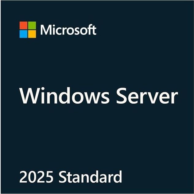 Microsoft MS OEM Windows Server Standard 2025 64Bit 1pk DVD 24 Core (DE) voor Server