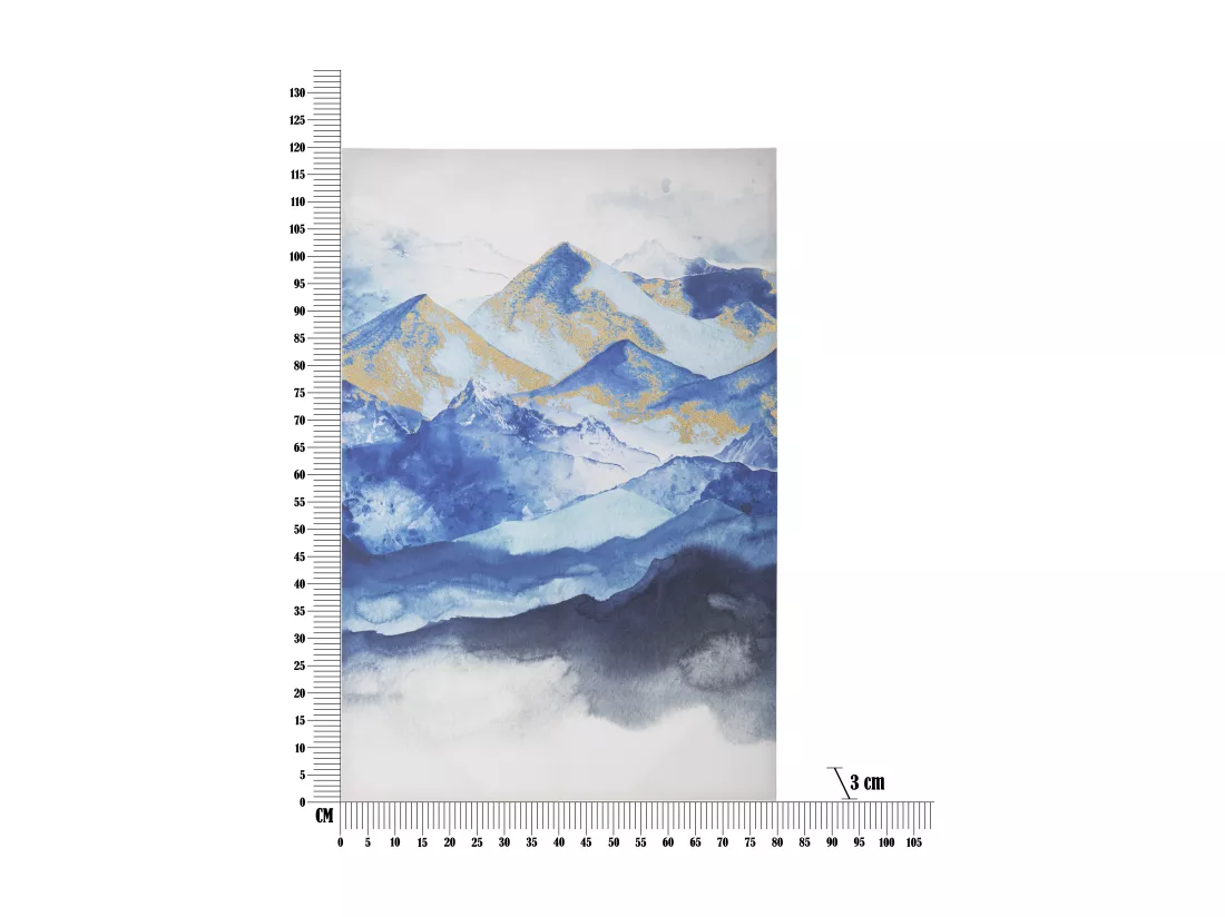 Impression sur toile paysage multicolore 80x3x120 cm