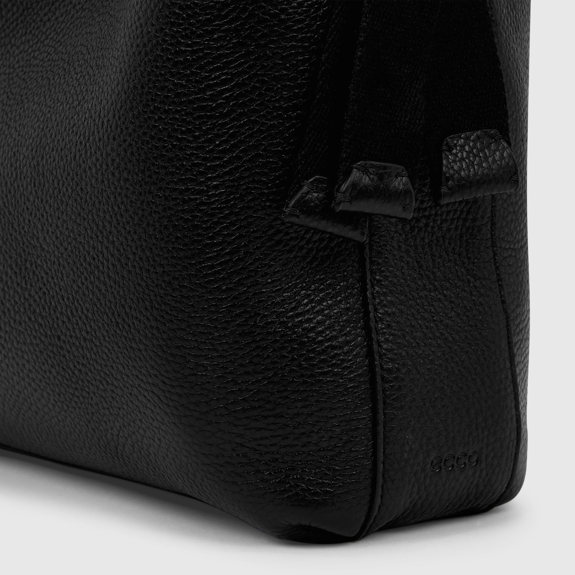 ECCO Sail Umhängetasche aus Leder Schwarz 22X36X12 cm
