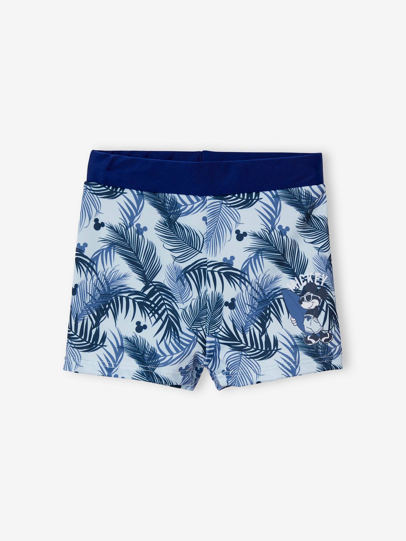 DS® Mickey tamanho médio azul estampado boxer sunga
