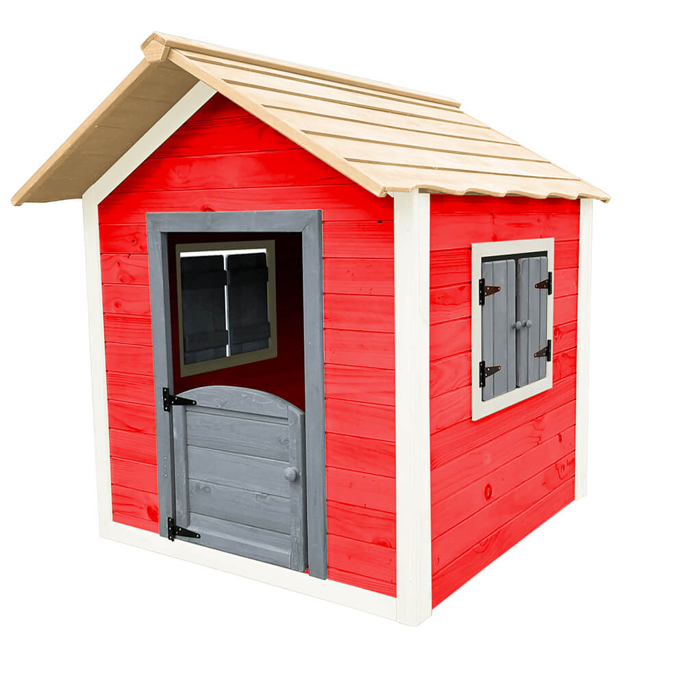 Home Deluxe - Speelhuis - HET KLEINE KASTEEL - 101 x 106 x 128 cm, FSC-gecertificeerd kinderspeelhuis, TÜV-getest - incl. montagemateriaal | Tuinhuis, houten speelhuis, kinderspeelhuis