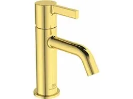 IDEAL STANDARD Joy - håndvaskarmatur 48x110x168 mm i brushed gold, uden bundventil - EasyFix, Skjult luftblander, FirmaFlow, PVD Teknololgi