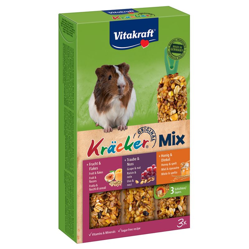 Krackers Vitakraft Trio-Mix, cochon d'Inde à prix discount sur bitiba.fr