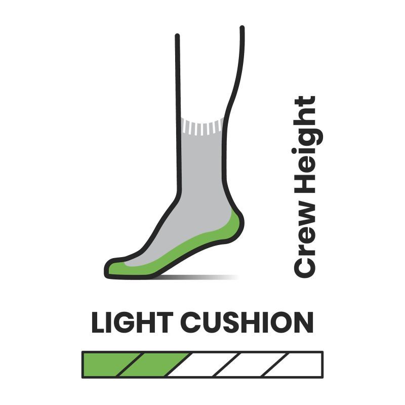 Hike Light Cushion Mountain Moon Crew - Chaussettes randonnée femme