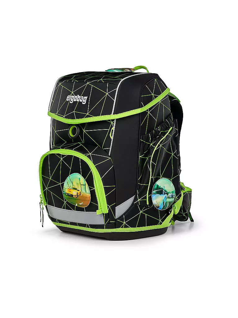 ERGOBAG Schultasche Set 5tlg CUBO CyBär Race schwarz