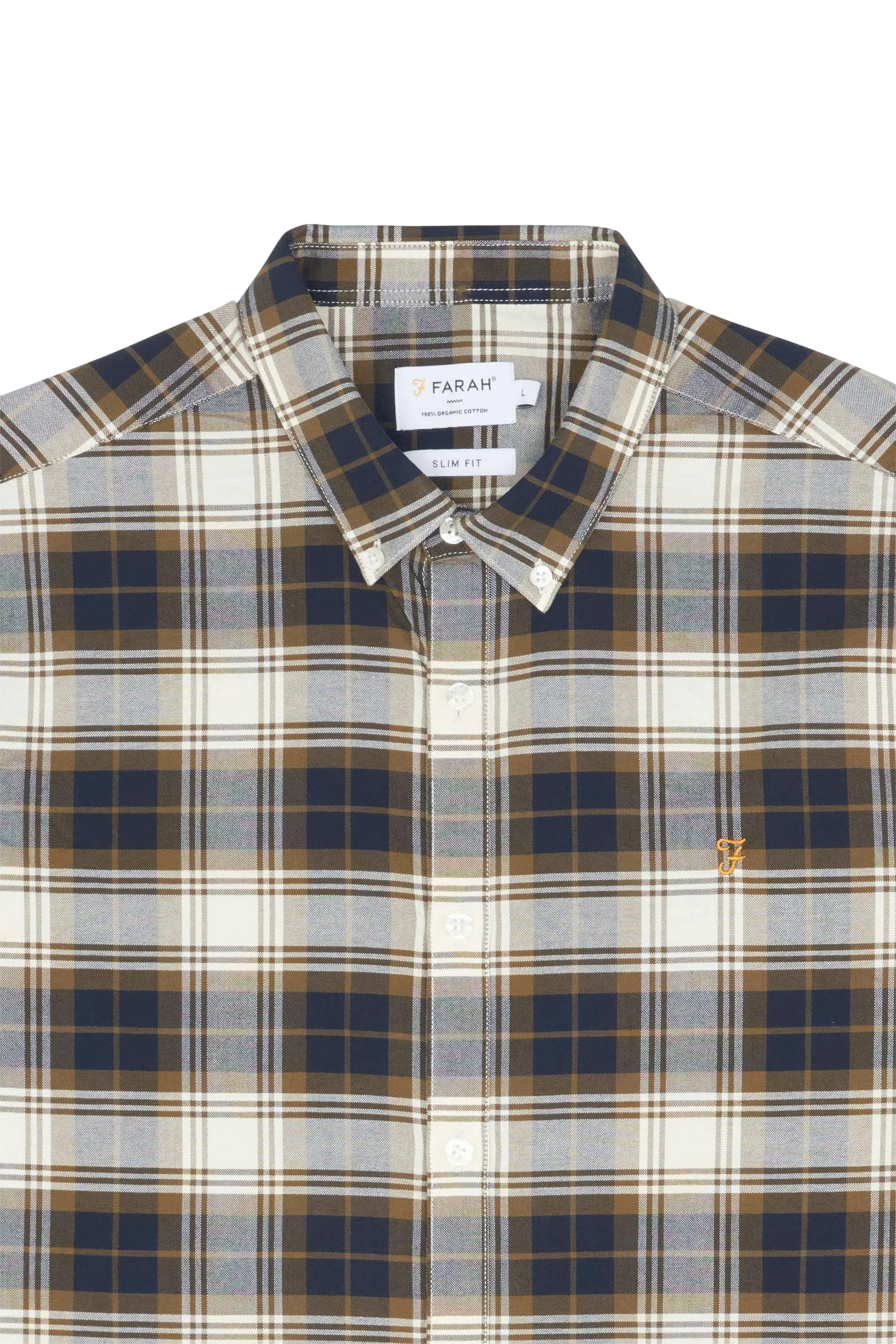 FARAH Chemise BREWER CHECK LS B Multicolore