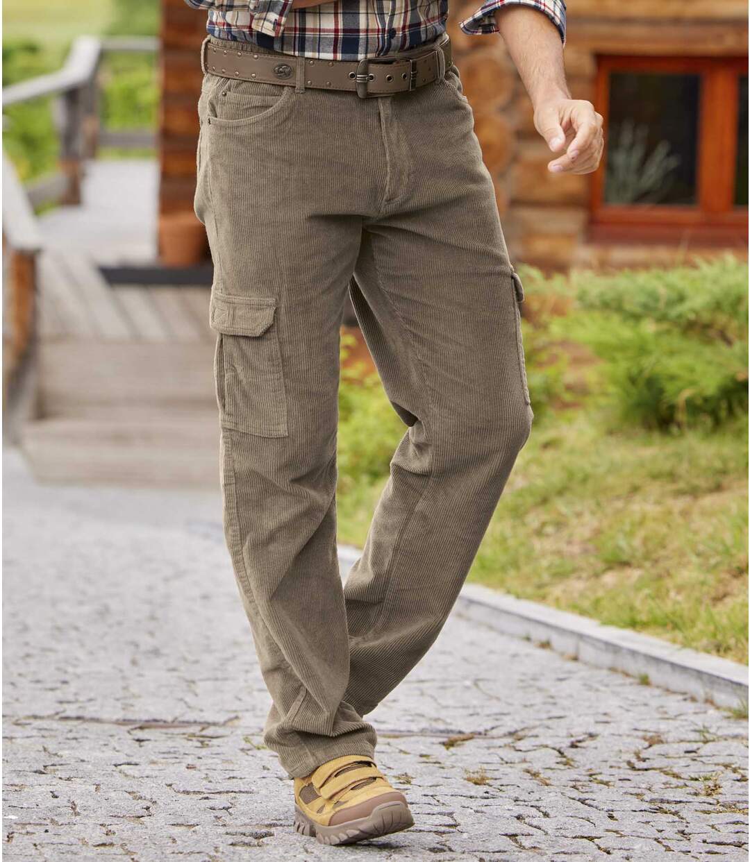 Pantalon Velours Cargo Confort