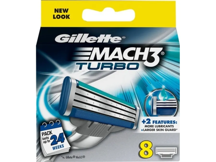 Gillette Mach 3 Turbo - 8-piece razor blade cartridge set