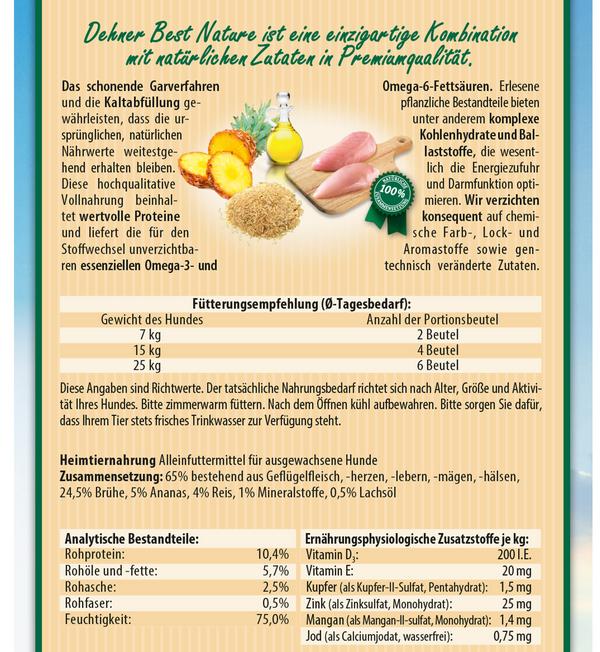 Dehner Best Nature Nassfutter für Hunde