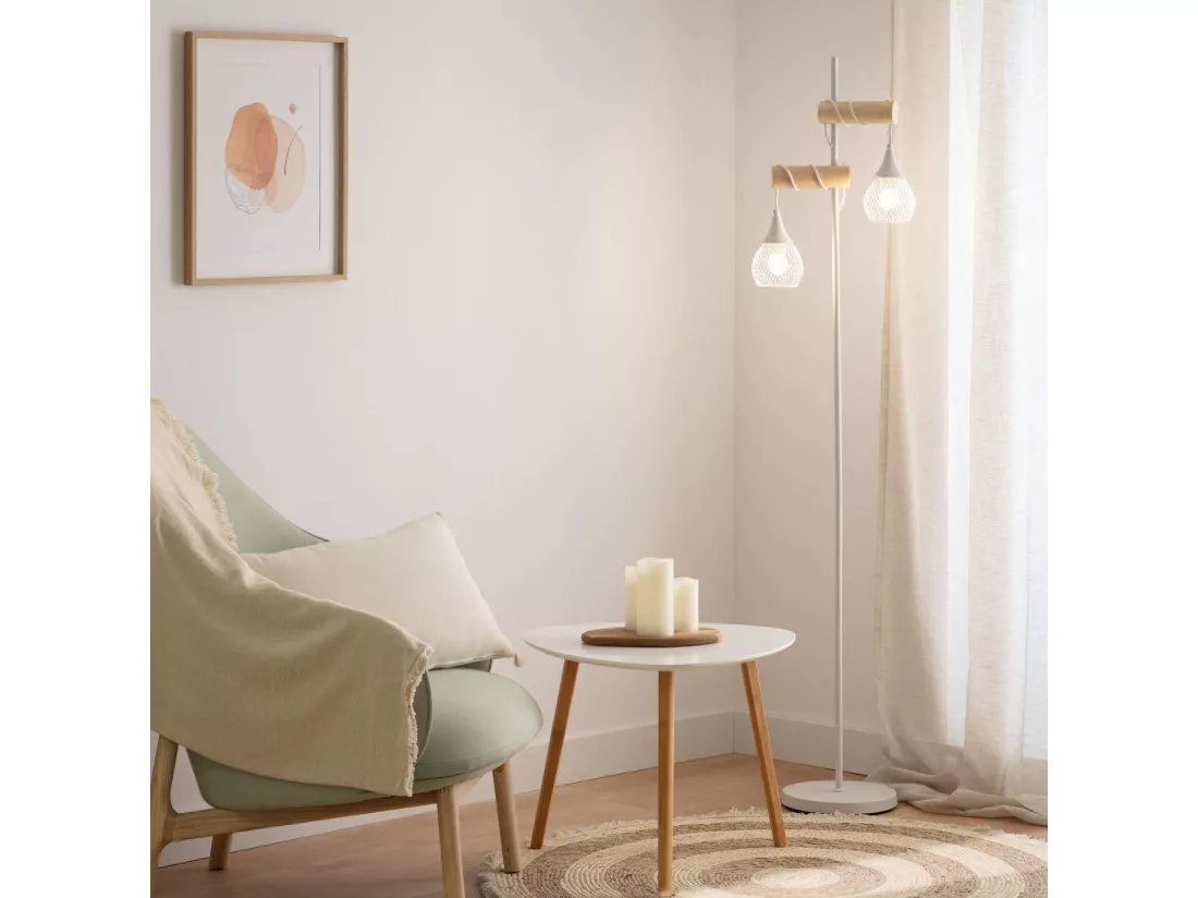Lampadaire Monah WiFi avec Variateur Blanc