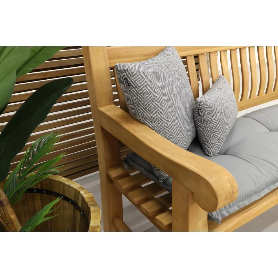Livingfurn - Tuinbank Patrick Bench Fat - Teakhout - 50x166x45
