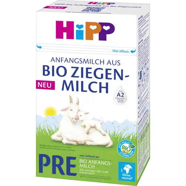 Bio Anfangsmilch aus Bio Ziegenmilch PRE von Geburt an