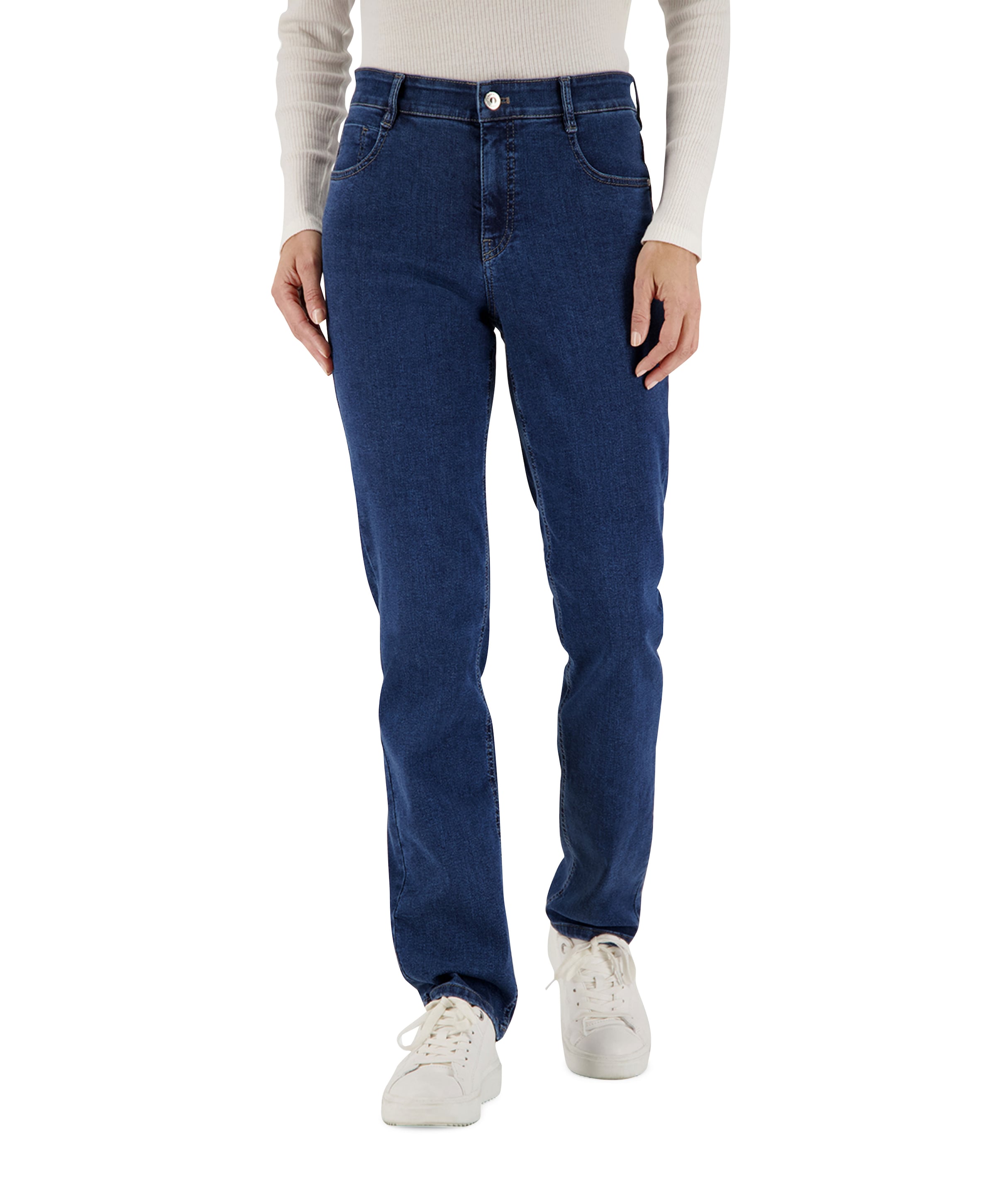 Gardeur 5-Pocket Straight dames jeans beige
