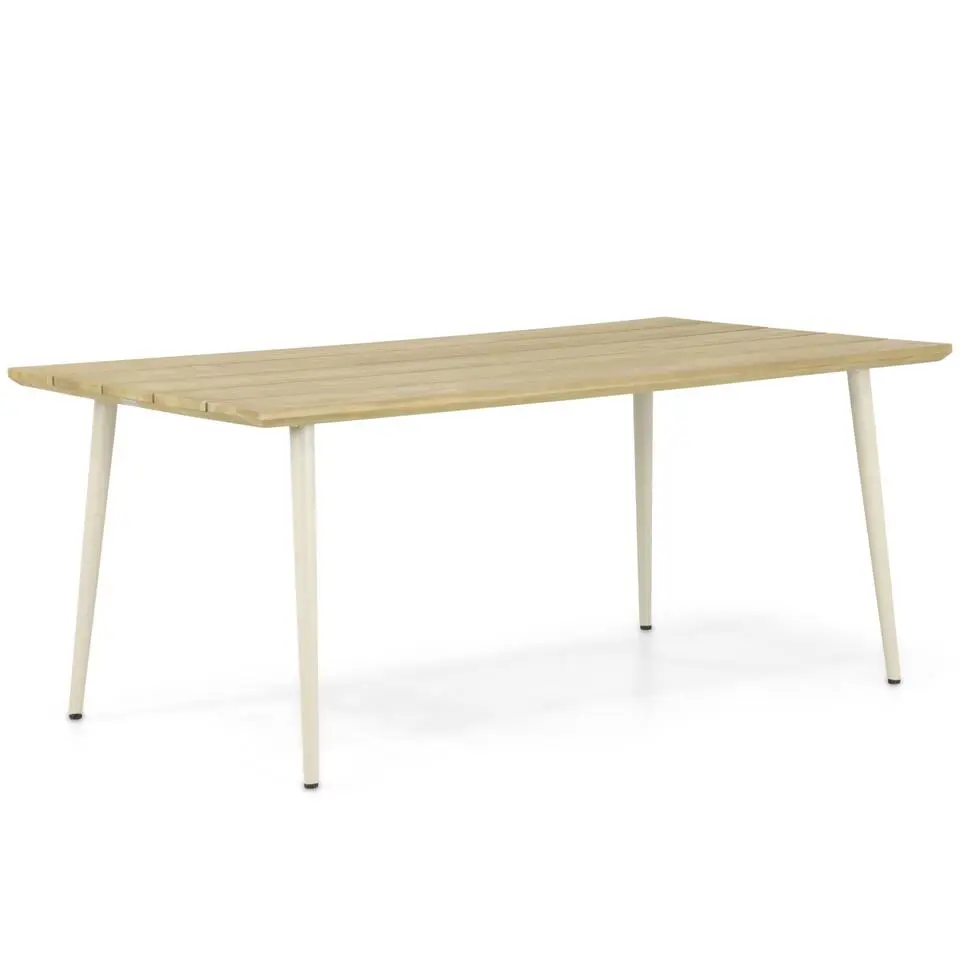 Tuinset 4 personen 180 cm Aluminium/rope Taupe Coco Vedra/Montana