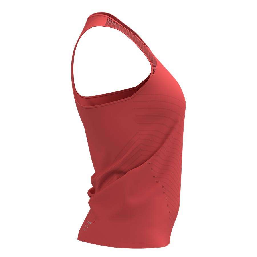 Compressport Performance Hardloopshirt Zonder Mouwen Roze Dames