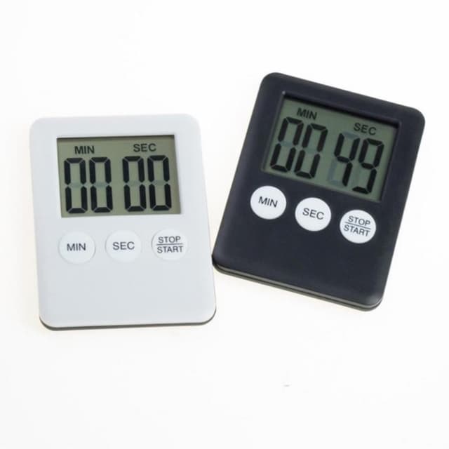 Tynd Køkken Timer Timer Storskærm Digital Magnetisk Nedtælling