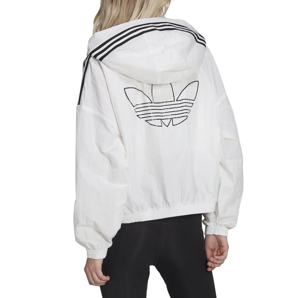 Adidas Coupe-vent Blanc/Noir Femme Adidas Windbreaker