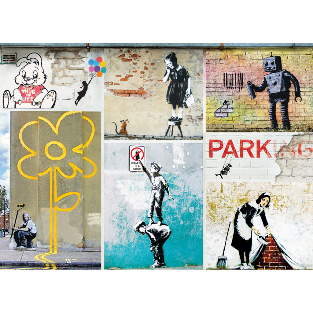 Puzzle - Banksy - Collage - 1000 Pièces