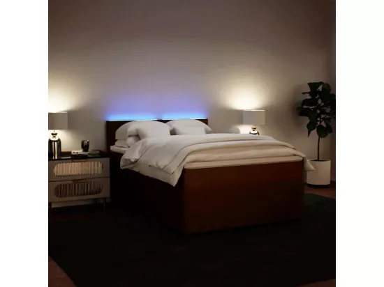 Sommier à lattes de lit avec matelas Rose 140x190 cm Velours