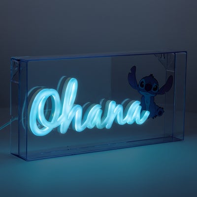 Paladone Stitch Ohana Neon LED-lyspære