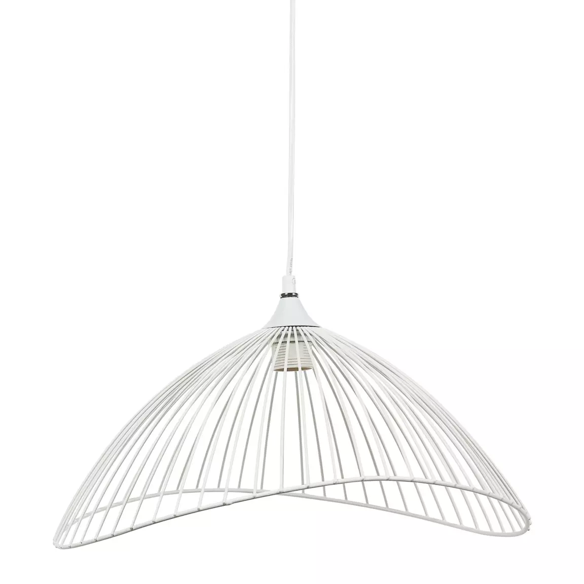 Suspension lumineuse filaire (D45 cm) Filla Blanche